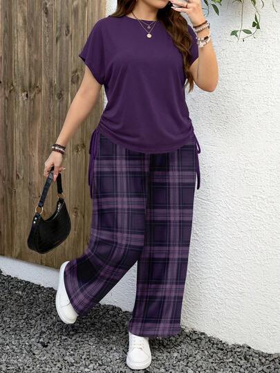 EMERY ROSE مجموعة قطعتين بطبعة نمر بسيطة وعادية، مناسبة للصيف