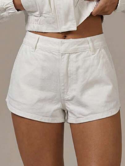 MUSERA Mini Denim Shorts Spring Summer Cute Cosy Cottage Core Spring Dew