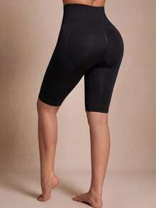 Lazeform High Waist Tummy Control Body Shaper Shorts - Black - View 2