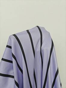 Maweii Plus Size Women Casual Striped Knit Twist Design Dress - Multicolor - View 5