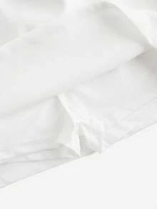 Comfortcana 女士纯色简约休闲百搭半身裙短裤两件套 - 彩色 - 查看 5