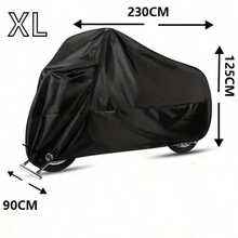 1 buah Sarung Motor Kain Taffeta Silver 190T, Sarung Pelindung Luar Ruangan Anti Debu Cocok untuk Sepeda Motor & Sepeda - 1 PC - View 12