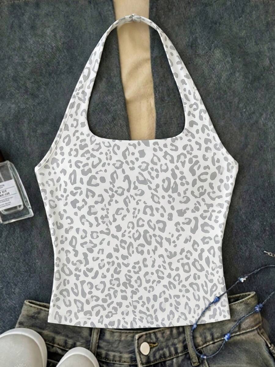 Áo tank top cổ yếm dáng suông, thích hợp cho trang phục mùa hè, Ngày của Mẹ, lễ tốt nghiệp, áo mùa hè. - Nhiều màu - Xem 1