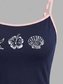 Áo tank top hai dây tối giản, kiểu dáng thường ngày cho nữ tuổi teen, áo mùa hè. - Nhiều màu - Xem 4