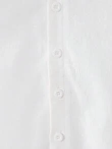 Souflis Souflis 女童白色纯棉衬衫，经典时尚上衣，适合4-7岁女孩，夏季穿着，彼得潘领泡泡袖，适合校园聚会等场合，百搭短袖 - 白色 - 查看 5