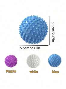 1/3/5PCS Reusable Laundry Balls Washing Machine Dryer Natural Fabric Softener Chemical Free Lint Hair Remover Anti Static Wrinkle Reducer Anti Anti Rolling Durable Wool Dryer Balls Alternative For Home Laundromat All Fabrics Assorted Colors Laundry Essentials Must Have - Multicolor - View 13