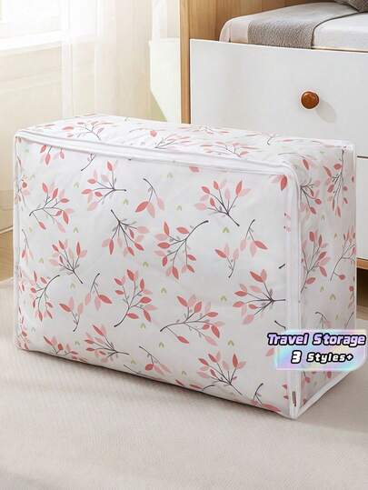Large Printed Storage Bags For Clothes, Blankets, Shoes Waterproof, Moisture-Proof Organizer For Jeans,Dresses, Pants, Seasonal Decor Home, Bedroom, Travel Storage Solutions Foldable, Durable