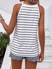 EMERY ROSE New Fashion Printed Striped Versatile Tank Top For Women - Multicolor - View 2