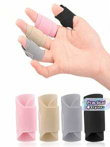 5/10pcs Adjustable Finger Splint Adjustable Finger Brace Breathable Elastic Finger Tape, Compression Pression Protector For Triggger Finger,Compression Aid For Sports - Multicolor - View 1