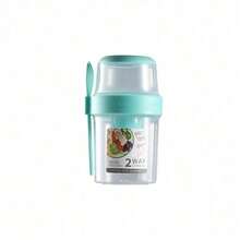 1 cốc đựng đồ ăn sáng mang đi, cốc đựng salad mang đi, hộp đựng sữa chua ngũ cốc yến mạch ăn nhẹ qua đêm, hộp đựng Parfait và hộp đựng nước sốt salad kèm nĩa cho bữa trưa, lọ đựng trái cây và rau củ - Nhiều màu - Xem 19