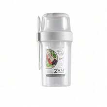 1 cốc đựng đồ ăn sáng mang đi, cốc đựng salad mang đi, hộp đựng sữa chua ngũ cốc yến mạch ăn nhẹ qua đêm, hộp đựng Parfait và hộp đựng nước sốt salad kèm nĩa cho bữa trưa, lọ đựng trái cây và rau củ - Nhiều màu - Xem 22