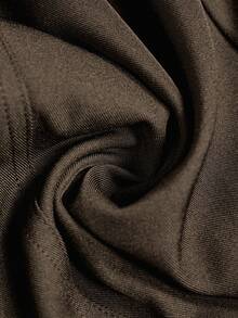 MOTF PREMIUM WOMEN'S CASUAL SOLID COLOR STRUCTURED SPLIT WIDE LEG PANTS - Coffee Brown - View 6