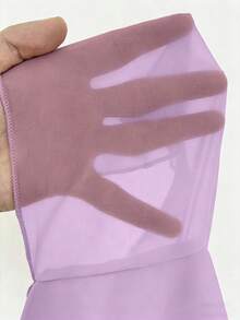 Viva Relle Combinaison élégante et sexy grande taille, col V profond, couleur unie, été - Parme - Voir 7