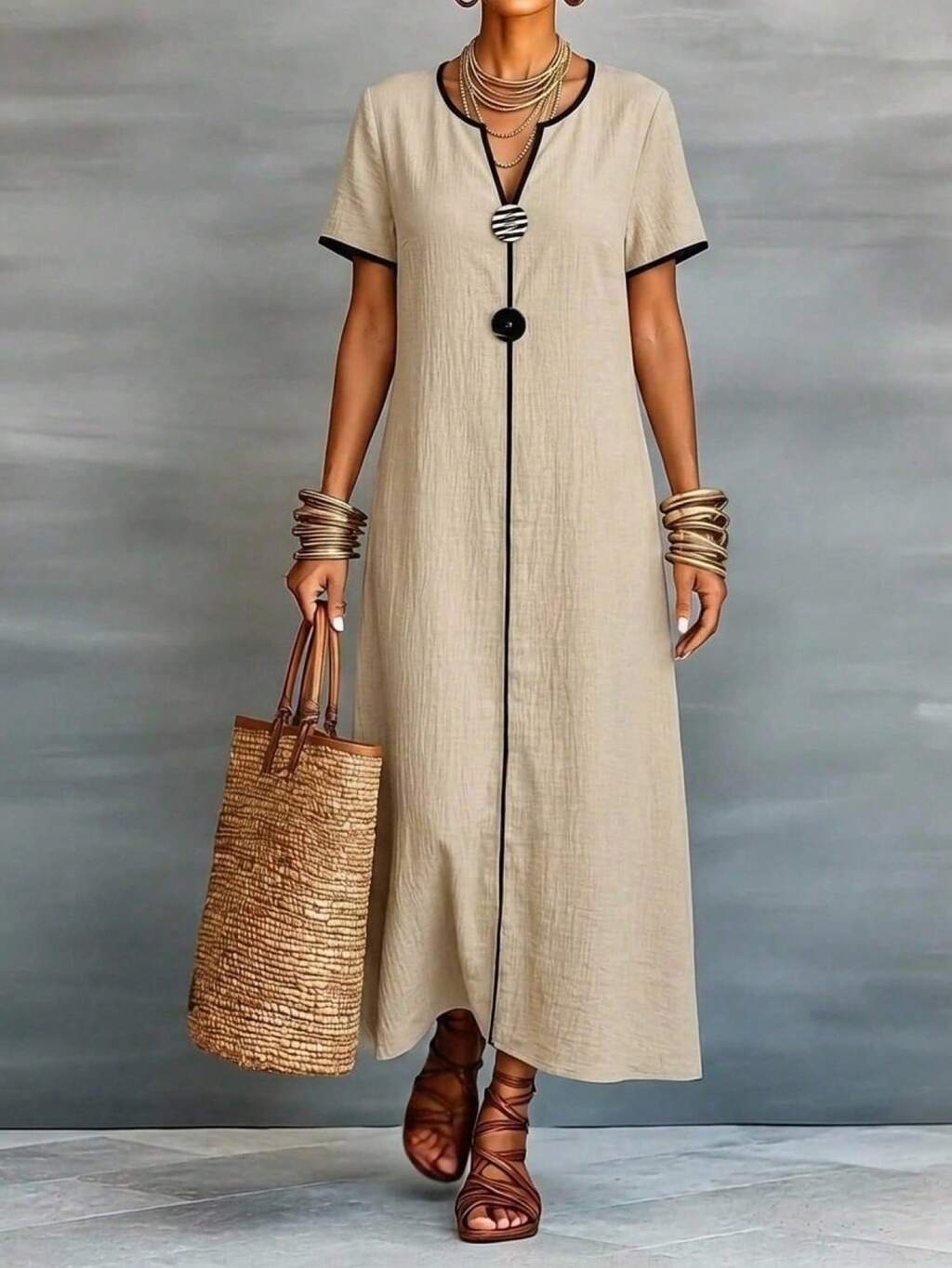 olive dresses long Petal and Pup Women's Rayna Maxi Dress - Olive