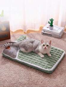 This Pet Mattress Is Suitable For All Seasons And Can Be Machine-Washed. This Orthopedic Pet Mattress Features Reinforced Edges That Are Anti-Slip And Non-Deformable, Making It An Essential Comfort Item For Dogs And Cats. It's Suitable For Small, Medium, And Large Dogs, And Can Provide A Warm Resting Place For Pets Even On Cold Winter Nights. - Green - View 8