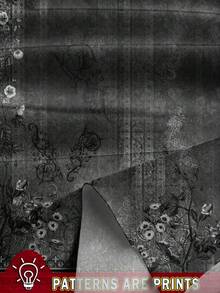 SHEIN LUNE 女士V领印花荷叶边下摆休闲衬衫，适合夏季穿着 - 深灰色 - 查看 6