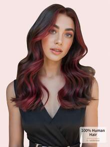 8Pcs 16 Clips Straight Clip In Hair Extensions Real Remy Human Hair #99J Wine Red, 12-18 Inch Double Weft Invisible Clip In Hairpieces, Help Add Hair Volume & Boost Hair Color Layer, Ideal For Full Head Daily Use For All Women And Girls - S99J - View 8