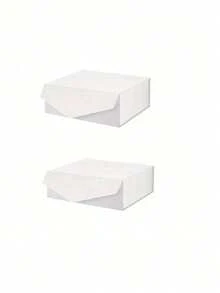 1 hộp quà màu trắng có nắp đậy nam châm, hộp quà lớn màu đen, hộp giấy chắc chắn có nắp, thích hợp làm quà cưới, quà Giáng sinh, quà Halloween, quà sinh nhật và các dịp khác. - trắng - Xem 8