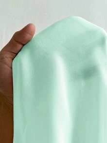 Viva Relle Blusa sexy con lazo de gasa de talla grande - verde menta - Ver 7