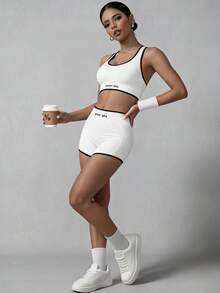 Workout Training Gear Full Set For Men Women Gym Fitness Running Exercise Daily Use - White - View 3