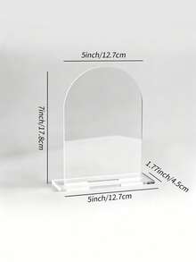 5x7 Inch Mirror Arched Wedding Table Number Plate With Gold Bracket, Pre-Printed Numbers 1-20. Ideal For Wedding Receptions, Parties, Restaurants. Great As Gifts, Home Decor, Party Favors, Suitable For Birthdays, Graduations And Bachelor Parties. - multicolor - View 19