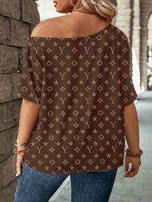 Women's Spring/Summer New Arrival Printed Casual Versatile Plus Size T-Shirt - Multicolor - View 2