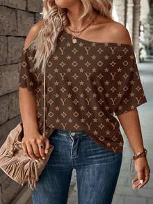 Women's Spring/Summer New Arrival Printed Casual Versatile Plus Size T-Shirt - Multicolor - View 3