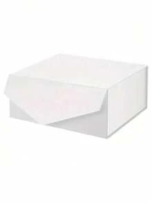 1 hộp quà màu trắng có nắp đậy nam châm, hộp quà lớn màu đen, hộp giấy chắc chắn có nắp, thích hợp làm quà cưới, quà Giáng sinh, quà Halloween, quà sinh nhật và các dịp khác. - trắng - Xem 9