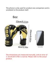 2 Pieces, Unisex Boxing Gloves, Thick Design, Suitable For Sandbag Training, Boxing Practice, But Also Suitable For Sanda, Muay Thai, Mma, And Other Sports. Available Colors: Red, Blue, Black, White. - Multicolor - View 4