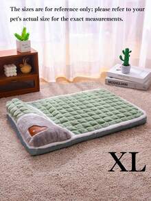 This Pet Mattress Is Suitable For All Seasons And Can Be Machine-Washed. This Orthopedic Pet Mattress Features Reinforced Edges That Are Anti-Slip And Non-Deformable, Making It An Essential Comfort Item For Dogs And Cats. It's Suitable For Small, Medium, And Large Dogs, And Can Provide A Warm Resting Place For Pets Even On Cold Winter Nights. - Green - View 13
