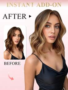 8Pcs 16 Clips Straight Clip In Human Hair Extensions T6-P8/613 Ombre Walnut Brown To Ash Brown And Bleach Blonde Real Remy Hair, 12-18 Inch Double Weft Invisible Design, Add Hair Volume & Enhance Hair Color, Natural Full Head Hairpieces For Women Use - ST6-P8/613 - View 7