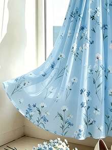 Franclia Chân váy chiffon in hoa cho nữ, chân váy xếp ly cạp cao ôm dáng, thiết kế eo chun, chân váy dài thanh lịch, trang phục mùa hè cho nữ, chân váy dự tiệc sang trọng, chân váy đi biển, chân váy dự tiệc cưới, chân váy duyên dáng cho nữ, chân váy đi nghỉ hè, váy thường ngày, váy chiffon đi nghỉ mát, chân váy công sở thường ngày, váy thời trang đa năng, chân váy phong cách thành thị - Màu xanh lam - Xem 5