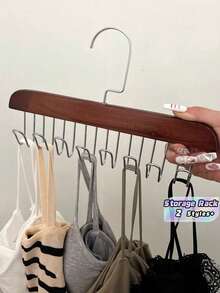1/2 pièces Cintre multifonctionnel détachable, Porte-cintres pour soutien-gorge et débardeur, Séchoir sans couture, Printemps, Minimaliste, Hauts d'été - Multicolore - Voir 1