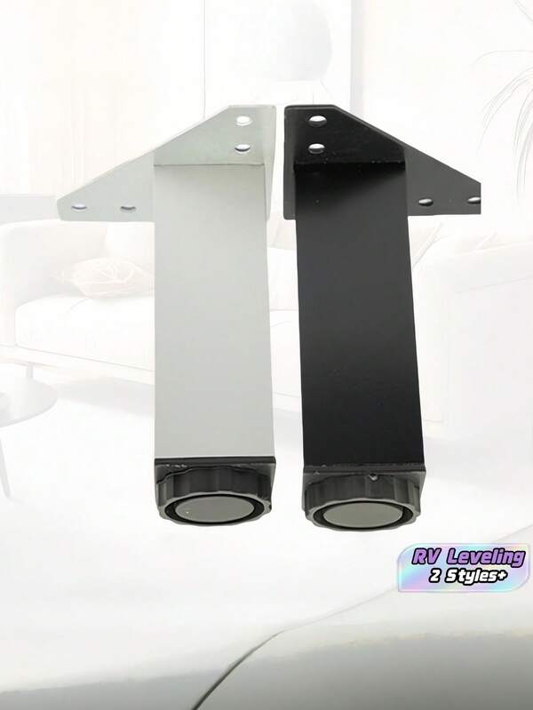 Bộ 4 chân đế nhôm vuông điều chỉnh được, chịu lực cao, có miếng đệm chống trượt cho tủ, bàn trang điểm phòng tắm, xe RV, bàn làm việc, ghế sofa, giường, bàn thao tác. Chống gỉ, tải trọng tối đa 300kg. Phụ kiện trang trí nhà hiện đại.