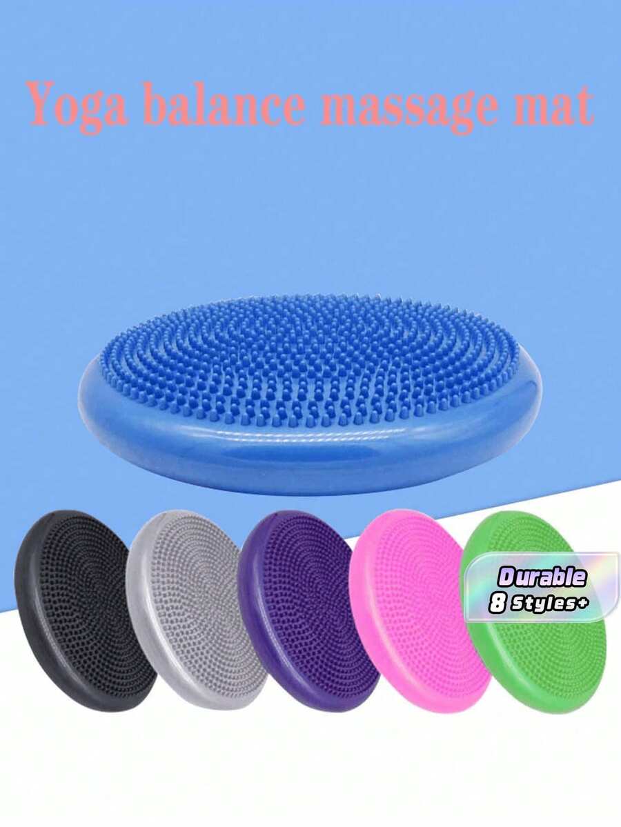 1pc Balance Mat Yoga Massage Cushion, Semi-Circle Beginner Yoga Ball, Massage Ball Ankle Trainer