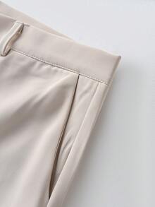 Manfinity Mode Bộ vest công sở nam tay dài cài cúc và quần tây có túi. - Màu Khaki - Xem 7