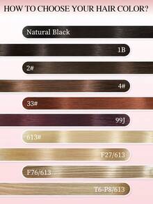 8Pcs 16 Clips Straight Clip In Human Hair Extensions T6-P8/613 Ombre Walnut Brown To Ash Brown And Bleach Blonde Real Remy Hair, 12-18 Inch Double Weft Invisible Design, Add Hair Volume & Enhance Hair Color, Natural Full Head Hairpieces For Women Use - ST6-P8/613 - View 14
