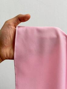 Maweii Plus Size Women Asymmetric Double-Layer Hem Off-Shoulder Backless Camisole Dress - Pink - View 7