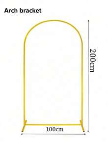 1 Set/Metal Arch Background Bracket Set, With Arch Decoration Gold Wedding Arch Bracket Balloon Arch Frame, Arch Wedding High Elasticity Cloth Cover Birthday Party Photography Background Cover, - Multicolor - View 13