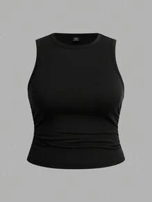 SHEIN EZwear 3件裝休閒大尺碼圓領無袖女款背心上衣，適合夏季 - 彩色 - 查看 6