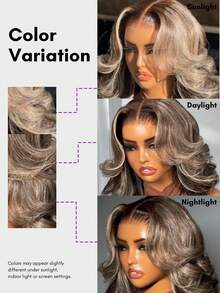 ALL READY WIG Tóc thật 100%, kiểu 13x4, đã được cắt sẵn, phần ren phía trước, màu nâu đậm pha trộn với những lọn tóc highlight ôm sát khuôn mặt, kiểu tóc bob cắt lớp, có dây rút điều chỉnh, đã được tỉa sẵn, tẩy trắng, thoáng khí, ren trong suốt, phù hợp cho người mới bắt đầu. - S4/27 - Xem 10