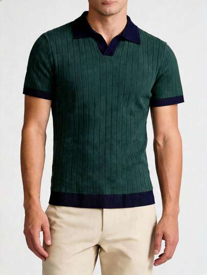 Polo, manga corta, Esencial Moras Collection de Cuello blanco y/o negro en Viscosa: Suavidad y Sofisticación. para hombre, gran calidad, suave, cómodo, ligero, para uso diario, para día y noche, vacaciones, básico, primavera, verano, otoño, invierno, fresco, a la moda. Viscoso, elástico ligero, para citas, en pareja, viaje. Confeccionado en una mezcla de viscosa de alta calidad, su tejido de punto fino lo convierte en la opción perfecta.