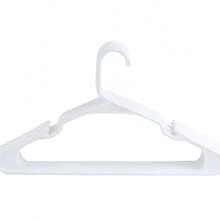 10/20Pcs Simple Plastic Clothes Hangers Multi Function Non-Slip Baby Kids Clothing Hanging Rack Wardrobe Storage Organizer For Home Bedroom Drying Use - White - View 2