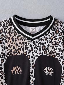 SHEIN 儿童67数字字母印花T恤和裙子两件套 - 可爱的67岁生日派对服装，男女童短袖圆领上衣和裙子，休闲日常时尚街头服饰 - 彩色 - 查看 5
