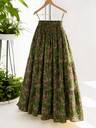 GlowEve CURVE Plus Size Women's New Elegant Casual Versatile Outdoor Vacation Daily Wear Lightweight Floral Print Skirt, Spring/Summer