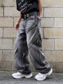 Manfinity EMRG Quần Jeans Nam - Màu Xám nhạt - Xem 6