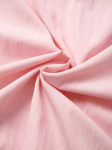 GlowEve CURVE Robe d'été à col V sans manches avec taille cintrée, ourlet découpé avec dentelle délicate, grande taille - Rose bonbon - Voir 4