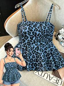 GlowEve CURVE 大码编织优雅夏季女士吊带上衣和背心 - 藍色 - 查看 1