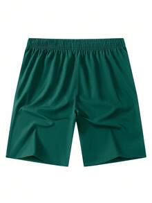 Manfinity Homme Men's Summer Casual Bird Print Drawstring Waist Shorts, Holiday - Green - View 2
