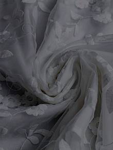 SHEIN LUNE 大码女式V领贴花休闲百搭日常衬衫 - 灰色 - 查看 5